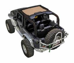 SpiderWebShade Mesh Bikini Top Tan for Jeep JK 2DR JKINI-2D-TAN