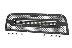 Rough Country Suspension Systems - Rough Country 70152 Front Mesh Grille Insert w/LED for 13-18 Ram 2500HD/3500 - Image 2