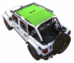 SpiderWebShade Mesh Bikini Top-Green for Jeep JL 4DR SWS-SHDTOP-01-JL4D-GRN
