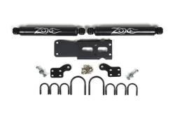 Zone Offroad Dual Steering Stabilizer Black for Wrangler JK ZON7450