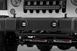 Rough Country Suspension Systems - Rough Country 2" LED Pod Fog Light Kit-Spot for 10-18 Jeep Wrangler JK 70630 - Image 2