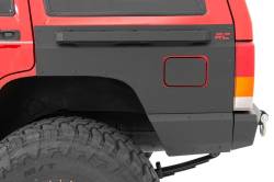 Rough Country Suspension Systems - Rough Country Rear Fender Panel Armor Black for 84-96 Cherokee XJ 10578 - Image 2