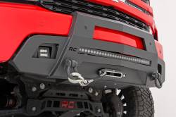 Rough Country Suspension Systems - Rough Country 10805 Front Hidden Winch Bumper Black for 19-22 Silverado 1500 - Image 3