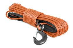 Rough Country Synthetic Winch Rope 3/8" x 85' Orange RS111