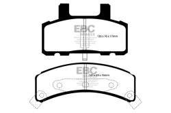 EBC Brakes - EBC Brakes DP61273 6000 Series Greenstuff Truck/SUV Brakes Disc Pads - Image 1