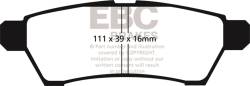 EBC Brakes - EBC Brakes DP61746 6000 Series Greenstuff Truck/SUV Brakes Disc Pads - Image 1