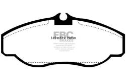 EBC Brakes - EBC Brakes DP61037 6000 Series Greenstuff Truck/SUV Brakes Disc Pads - Image 1