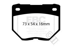 EBC Brakes - EBC Brakes DP2826 Greenstuff 2000 Series Sport Brake Pads for 300ZX Skyline - Image 1