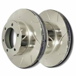 SP Performance - SP Performance T55-089-P Straight Slotted SLVR Zinc Rear Rotors 04 Pontiac GTO - Image 1