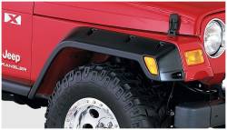 Bushwacker Pocket Style Front Fender Flares Black for Jeep TJ 10043-07