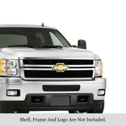 APS - APS Stainless Billet Bumper Grille Black 11-14 Silverado 2500/3500 GR03FFH32J - Image 1