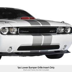 APS - APS Wire Mesh Bumper Grille Black for 11-14 Dodge Challenger GR04GFI18H - Image 1