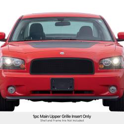 APS - APS Wire Mesh Grille Black for 05-10 Dodge Charger GR04GEC20H - Image 1