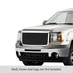 APS - APS Stainless Billet Grille Black 07-10 GMC Sierra 2500/3500 GR07FFE22J - Image 1