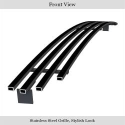 APS - APS Stainless Billet Bumper Grille Black 99-04 Ford Mustang GR06HFJ10J - Image 2