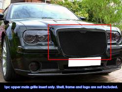 APS - APS Wire Mesh Grille Black for 05-10 Chrysler 300/300C GR18GEC00H - Image 1