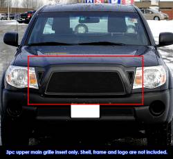 APS - APS Wire Mesh Grille Black for 05-10 Toyota Tacoma GR20GFD56H - Image 1