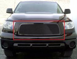 APS - APS Wire Mesh Grille Black for 07-09 Toyota Tundra GR20GED64H - Image 1