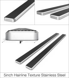 APS - APS IStep 5" Running Boards-Brushed 09-14 Ford F150 Crew IB06EAG7A - Image 3