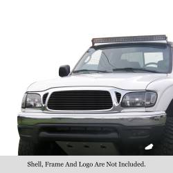 APS - APS Stainless Billet Grille Black for 01-04 Toyota Tacoma GR20HED65J - Image 1