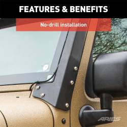 ARIES - ARIES 1501301 Roof Light Bar w/Brackets for Jeep JK - Image 4