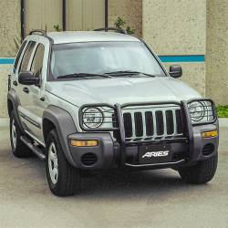 ARIES - Aries Offroad 1045 The Aries Bar Grille/Brush Guard Black for LIBERTY KJ - Image 4