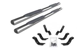 Go Rhino - Go Rhino 104403580PS 4" 1000 Series Side Steps w/Mounting Brackets Kit - Image 1