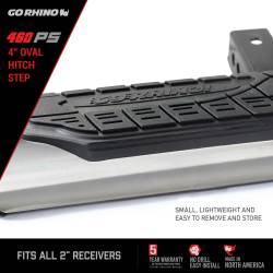 Go Rhino - Go Rhino 460PS 4" Oval Rhino Hitch Step - Image 7