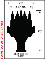 MSD - MSD Ignition 23783 Pro-Billet EFI Dual Sync Distributor Black for Ford 351W - Image 5