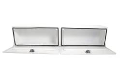 Dee Zee - Dee Zee DZ71WH 90" White Tread Aluminum Specialty Series Top Sider Tool Box - Image 4