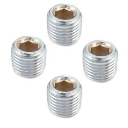 Spectre - Spectre Performance 6048 Pipe Plug 0.25" 4 Pack Chrome Plated - Image 1