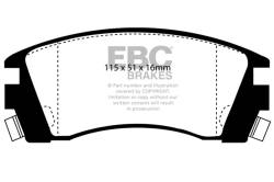 EBC Brakes - EBC Brakes DP2988 Greenstuff 2000 Series Sport Brake Pads for 91-93 NX Sentra - Image 1