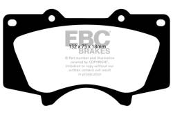 EBC Brakes - EBC Brakes DP61657 6000 Series Greenstuff Truck/SUV Brakes Disc Pads - Image 1
