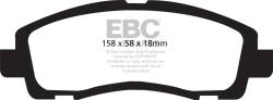 EBC Brakes - EBC Brakes DP61753 6000 Series Greenstuff Truck/SUV Brakes Disc Pads - Image 1