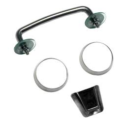 Rugged Ridge 11101.05 Windshield Tie Down Kit Stainless Steel for Wrangler