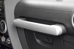 Rugged Ridge 11151.15 Grab Bar Trim Brushed Silver for Jeep Wrangler