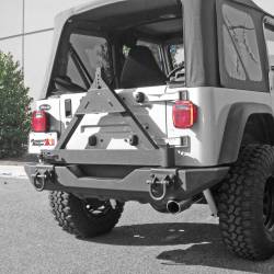 Rugged Ridge 11546.42 Tire Carrier for XHD Rear Bumper 76-06 Jeep CJ/YJ/TJ