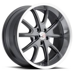 Vision Wheels 143 Torque 20x8.5 5x4.75 10mm Matte Gray/Machined 143-2861GMML10