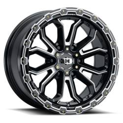 Vision Wheels 405 Korupt 17x9 6x5.5 12mm Black Gloss & Machined 405-7983GBMS12