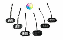 5150 Whips 187 V2.0 Bluetooth 6-Pod Rock Light Kit w/Control Harness