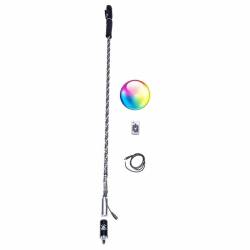 5150 Whips 48" Wireless Control LED Safety Whip w/Magnet Mount & Flag-Each
