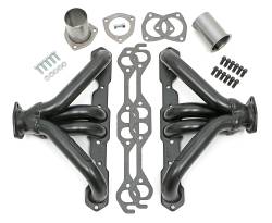 Hedman Hedders - Hedman 68400 1.625" Block Hugger Headers for SB Chevy w/Angle-Plugs - Image 1