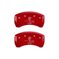 MGP Caliper Covers - MGP Caliper Covers 10010RGT3RD Rear 2pc Red Ford Mustang Shelby - Image 1
