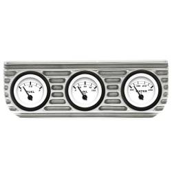 Vintage Parts - Vintage Parts VPAGB3FOW Finned 3 Gauge Bezel Mount w/Aurora Fuel Oil & Water - Image 1