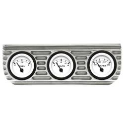 Vintage Parts - Vintage Parts VPAGB3FVW Finned 3 Gauge Bezel Mount w/Aurora Fuel Volt & Water - Image 1