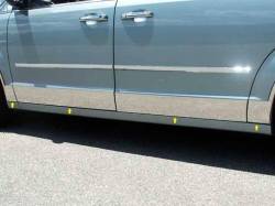QAA TH48896 Stainless Rocker Panel Trim 8pc for 08-20 Dodge Grand Caravan