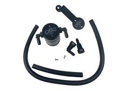 J&L Oil Separator Co - J&L Oil Separator 3.0 Passenger Side Mounted Oil Separator Black 3013P-B - Image 1