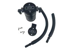 J&L Oil Separator Co - J&L Oil Separator 3.0 Passenger Side Mounted Oil Separator Black 3027P-B - Image 1