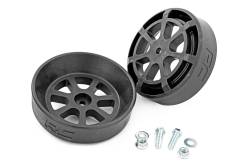 Rough Country Suspension Systems - Rough Country Rear Air Spring Mount Cradle Kit Black Pair 10019 - Image 1