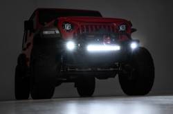 Rough Country Suspension Systems - Rough Country Tubular Front Winch Bumper Black for Jeep JK/JL/JT 10647 - Image 4